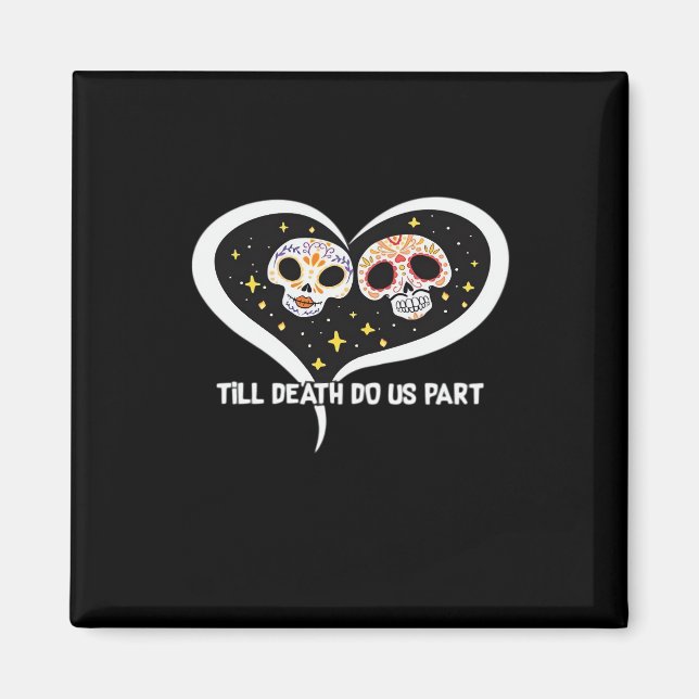 Zombie In Graveyard - Till Death Do Us Part Magnet (Front)