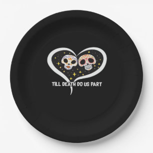 Zombie In Graveyard - Till Death Do Us Part Paper Plate