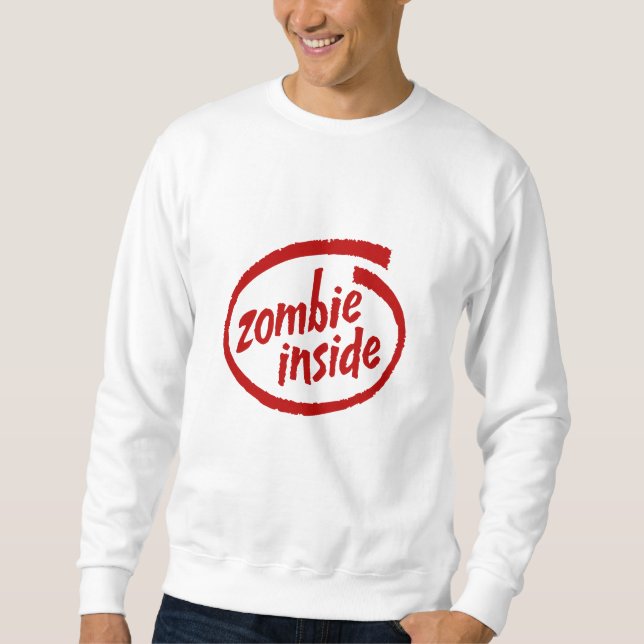 Zombie Inside Torn Clothing Sweatshirt (Front)