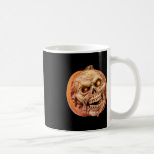 Zombie-Inspired Horror Pumpkin Funny Halloween  Coffee Mug
