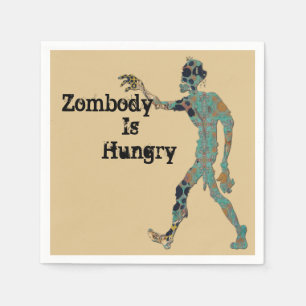 Zombie Is Hungry Napkin