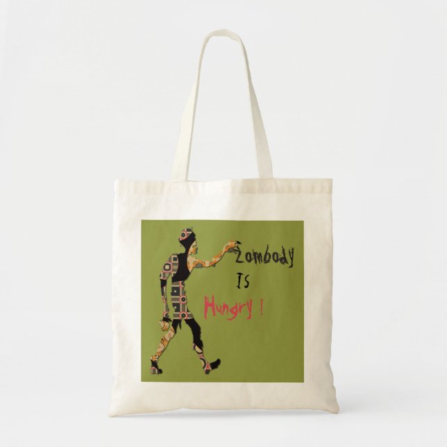 Zombie Is Hungry Tote Bag (Front)