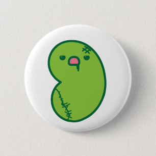 zombie jelly bean 6 cm round badge