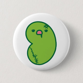 zombie jelly bean 6 cm round badge