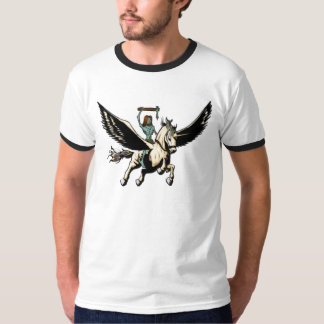 Zombie Jesus Rides Pegasus To Glory T-Shirt