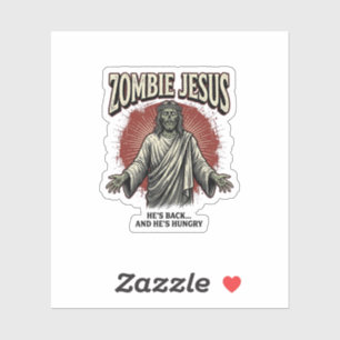 Zombie Jesus Vintage Engraving Funny Shirt Design_