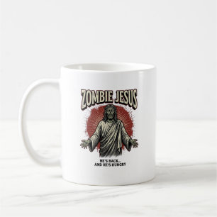 Zombie Jesus Vintage Engraving Funny Shirt Design_ Coffee Mug