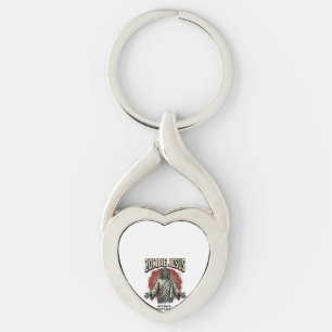 Zombie Jesus Vintage Engraving Funny Shirt Design_ Key Ring