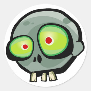 Zombie Jim Classic Round Sticker