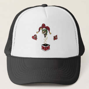 Zombie Joker Skull Trucker Hat