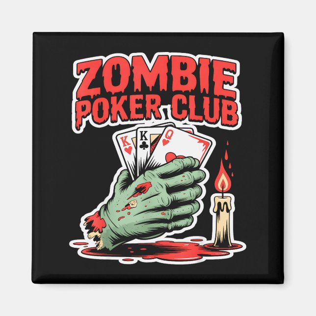 Zombie Ker Club Halloween  Magnet (Front)