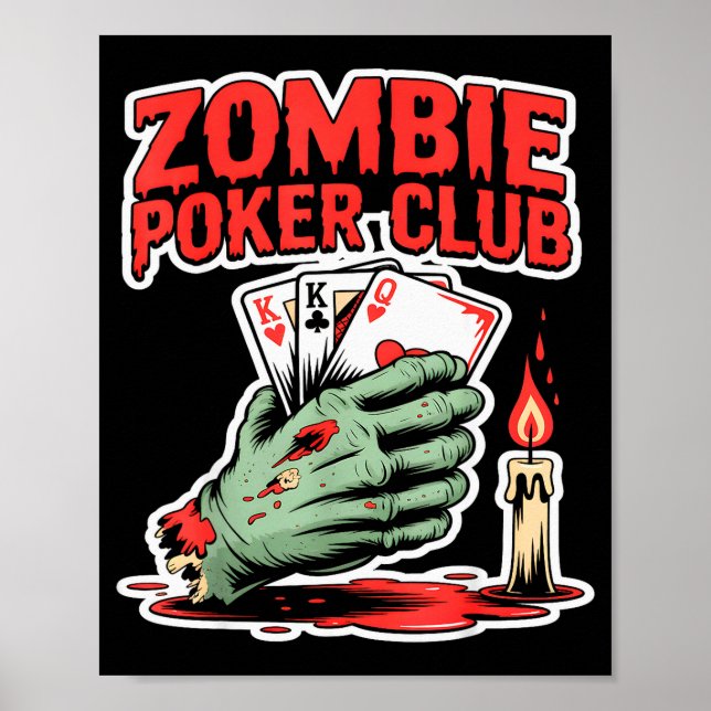 Zombie Ker Club Halloween  Poster (Front)