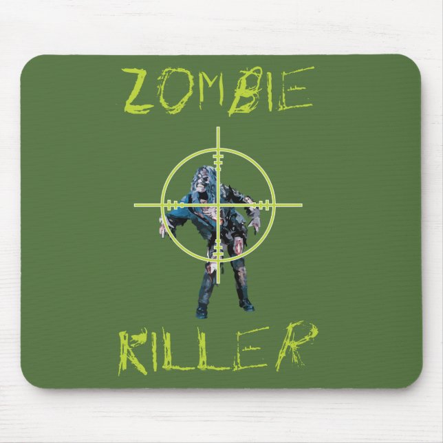 Zombie Killer and Cross hair Mouse Mat (Front)