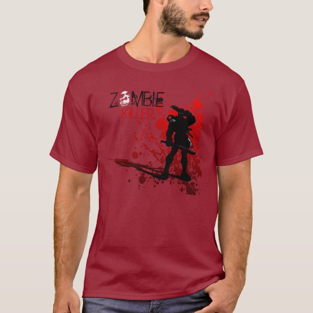 Zombie KILLER - blood splatter T-Shirt (Front)