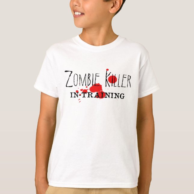 Zombie Killer In Training Child T-Shirt (Front)