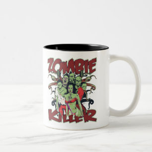 Zombie Killer Two-Tone Coffee Mug