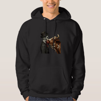 Zombie Kisses Cow Hoodie