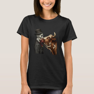 Zombie Kisses Cow T-Shirt