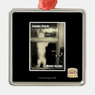 Zombie Kitteh Metal Tree Decoration