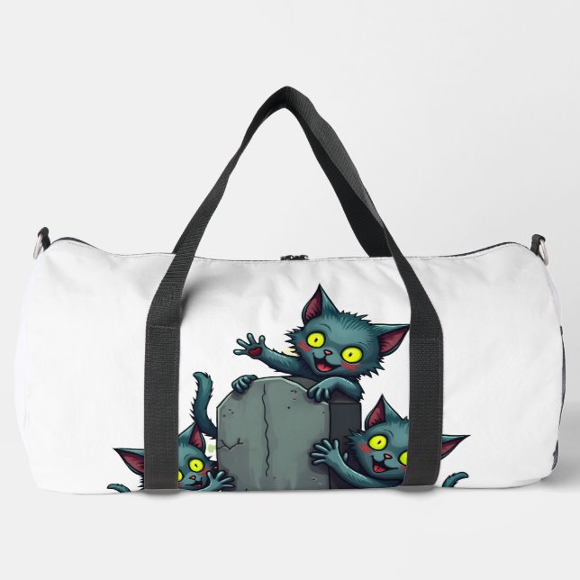 Zombie Kitten Uprising Duffle Bag (Front)