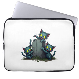 Zombie Kitten Uprising Laptop Sleeve