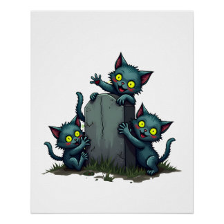 Zombie Kitten Uprising Poster