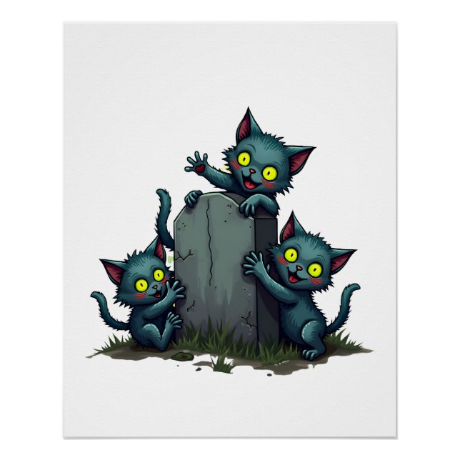 Zombie Kitten Uprising Poster (Front)