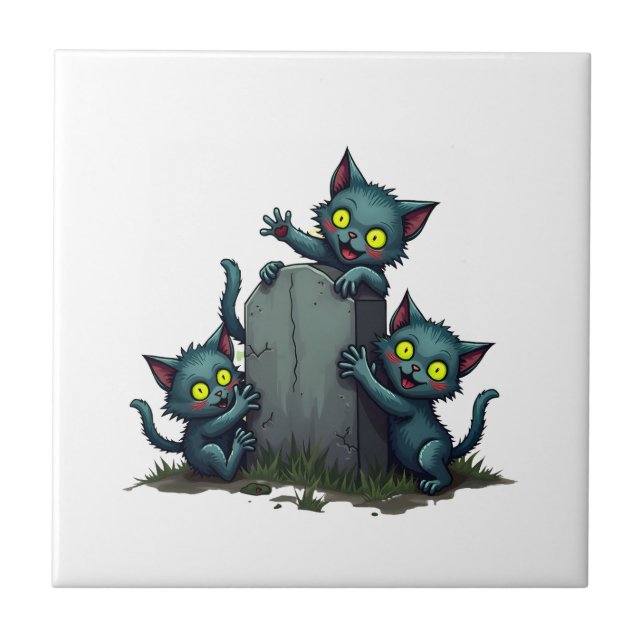 Zombie Kitten Uprising Tile (Front)