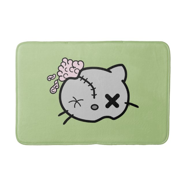 Zombie Kitty Bath Mat (Front)