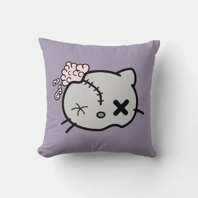 Zombie Kitty Cushion (Front)