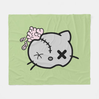 Zombie Kitty Fleece Blanket