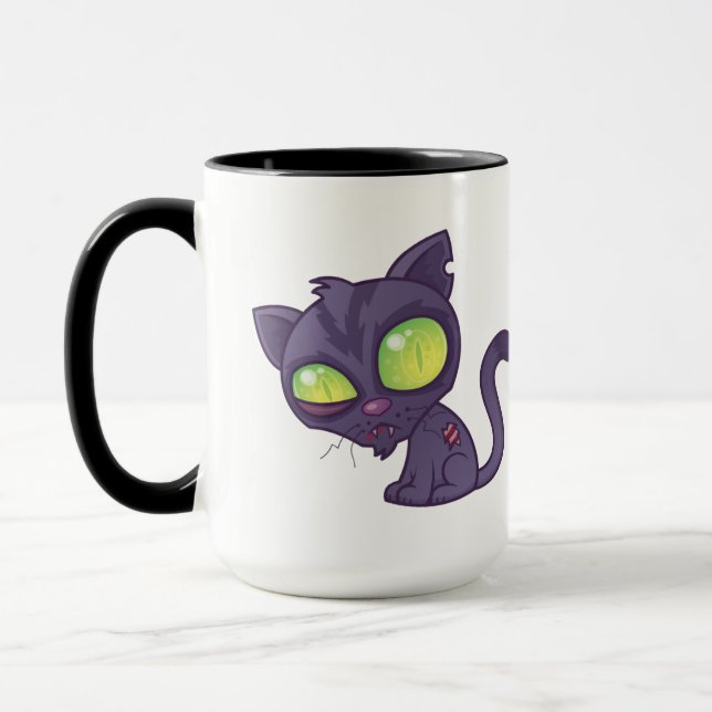 Zombie Kitty Mug (Left)