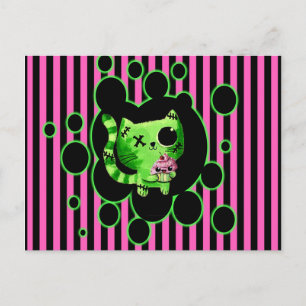 Zombie Kitty Postcard