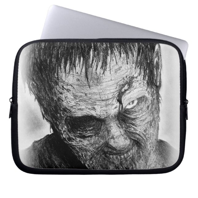 zombie laptop sleeve (Front)