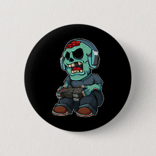 Zombie Lazy Halloween Costume Funny Gaming Video-g 6 Cm Round Badge