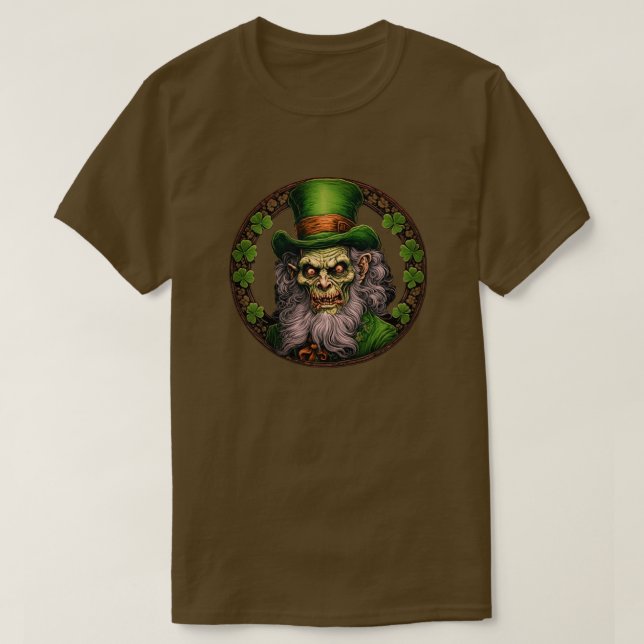Zombie Leprechaun T-Shirt (Design Front)