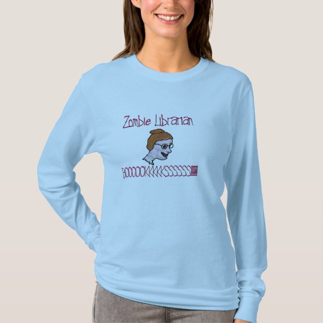 Zombie Librarian T-Shirt (Front)