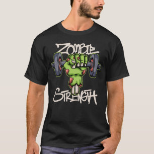 Zombie Lifting Dumbbell streetwear  T-Shirt