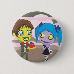 Zombie Love 6 Cm Round Badge