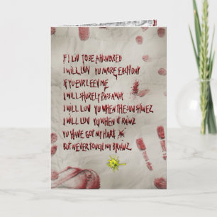 zombie love holiday card