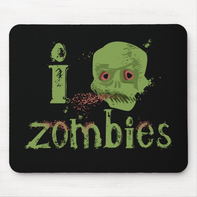 Zombie Love Mouse Mat (Front)