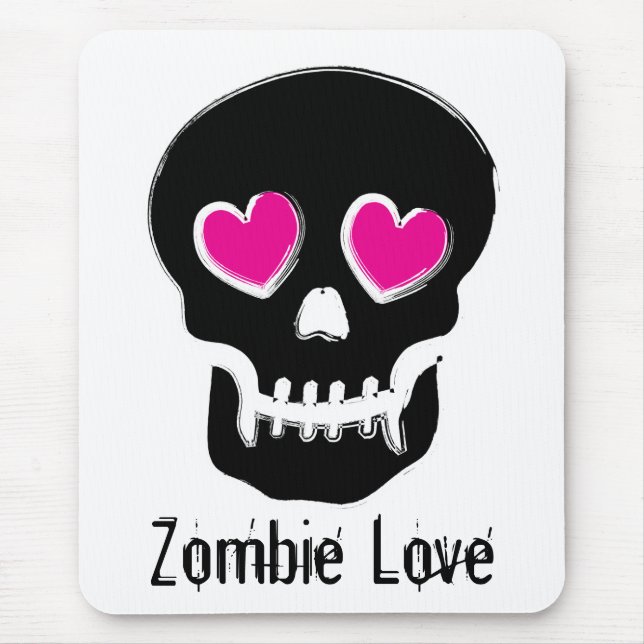 Zombie Love Mouse Mat (Front)