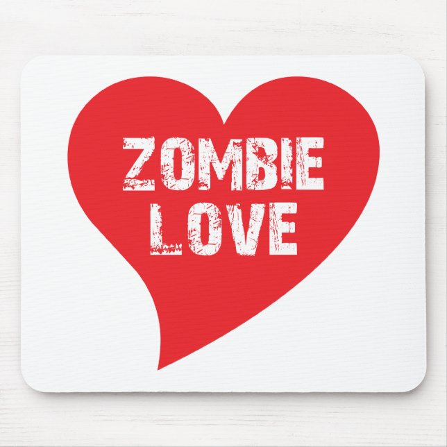 Zombie Love Mouse Mat (Front)