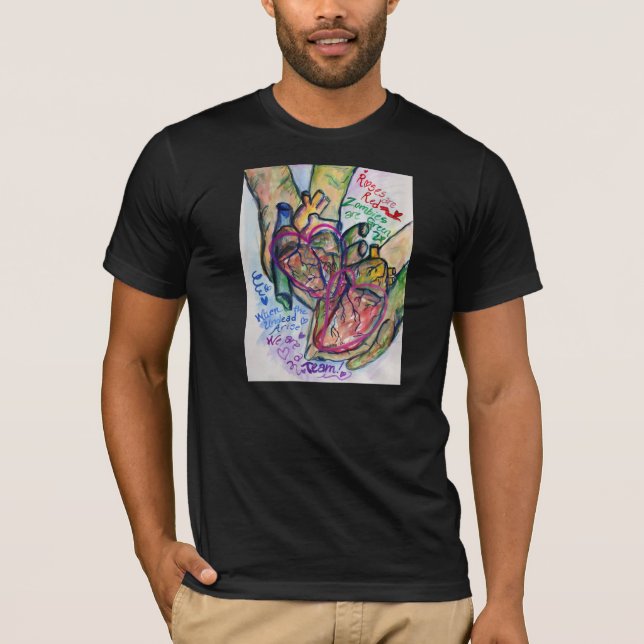 Zombie Love Poem Custom T-shirts (Front)
