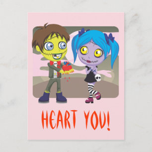 Zombie Love Postcard