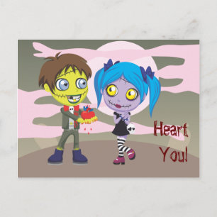 Zombie Love Postcard