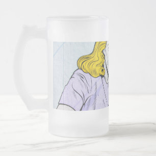 zombie love shake frosted glass beer mug