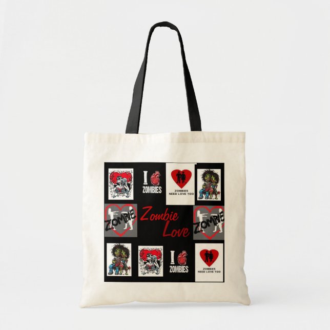 zombie love tote bag (Front)