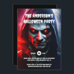 Zombie man halloween birthday party adults invitation<br><div class="desc">Unleash Your Inner Monster with the Ultimate Zombie Invitation! Dive into the dark, spooky fun this Halloween with our chilling 5x7 digital invitation, designed for those who revel in the macabre. A ghastly man with glowing red eyes that pierce your very soul is changing into a zomibe. His sunken and...</div>