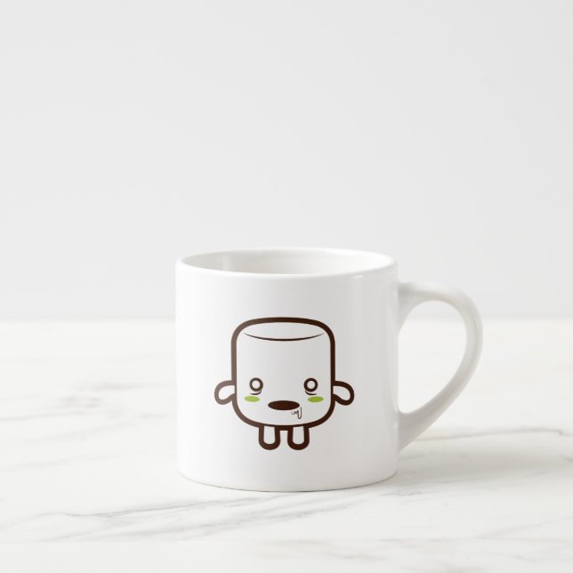 Zombie Marshmallow Halloween Espresso Cup (Right)